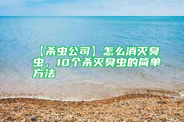 【殺蟲公司】怎么消滅臭蟲,10個(gè)殺滅臭蟲的簡單方法
