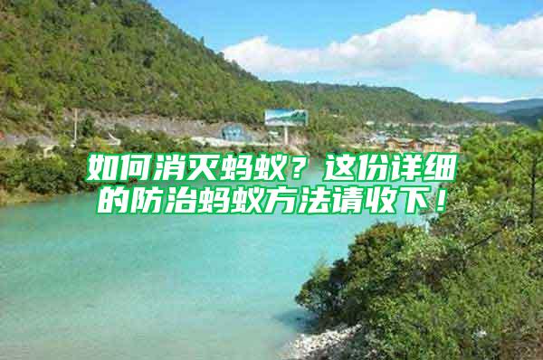 如何消滅螞蟻？這份詳細的防治螞蟻方法請收下！