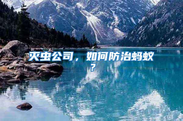 滅蟲公司,如何防治螞蟻?