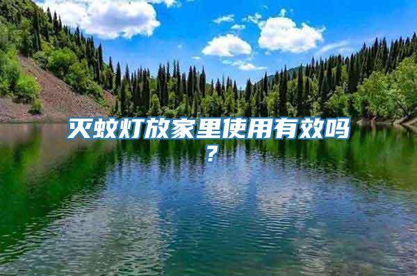 滅蚊燈放家里使用有效嗎?