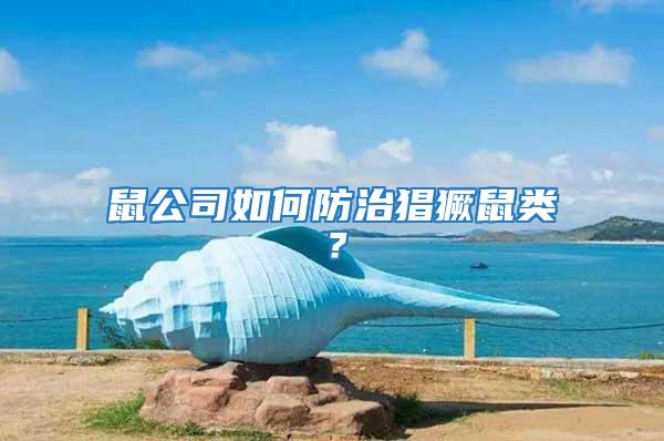 鼠公司如何防治猖獗鼠類?