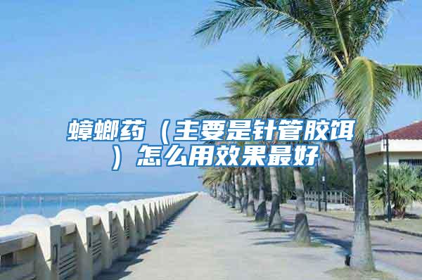 蟑螂藥(主要是針管膠餌)怎么用效果最好