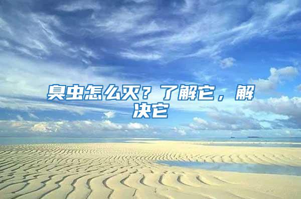 臭蟲怎么滅?了解它,解決它