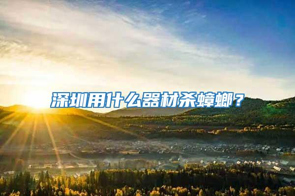 深圳用什么器材殺蟑螂?