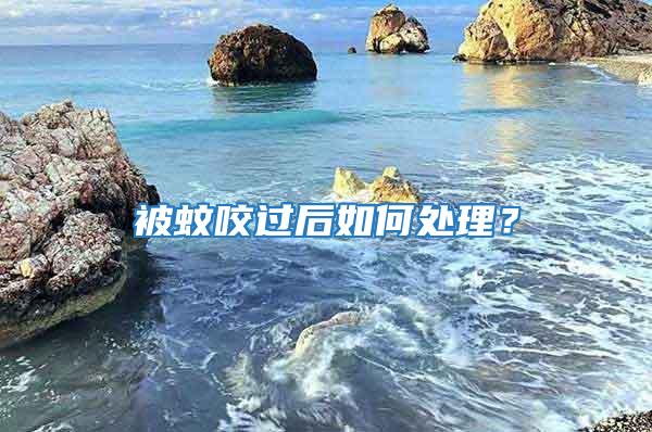 被蚊咬過后如何處理?