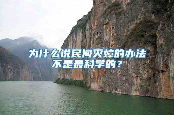 為什么說民間滅蟑的辦法不是最科學的?