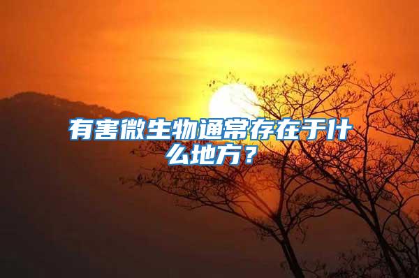 有害微生物通常存在于什么地方?