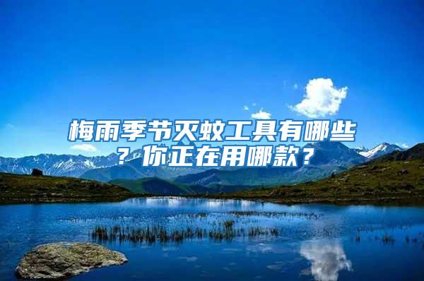 梅雨季節滅蚊工具有哪些?你正在用哪款?