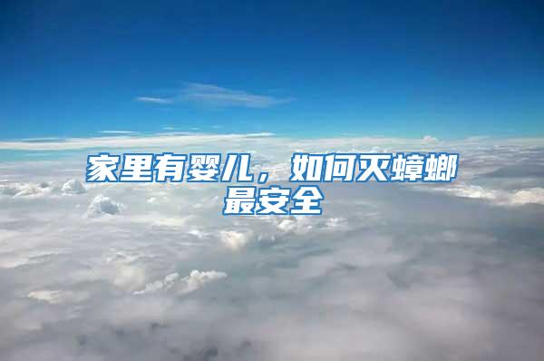 家里有嬰兒,如何滅蟑螂最安全