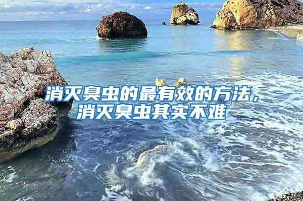 消滅臭蟲的最有效的方法,消滅臭蟲其實不難