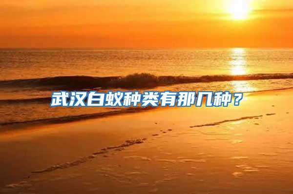武漢白蟻種類有那幾種?