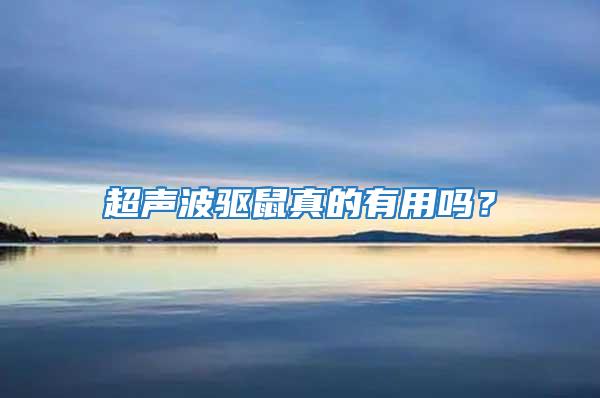 超聲波驅鼠真的有用嗎?