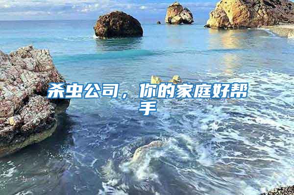 殺蟲公司,你的家庭好幫手