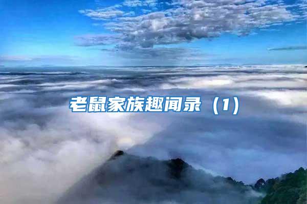 老鼠家族趣聞錄(1)