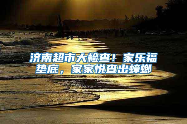 濟南超市大檢查!家樂福墊底,家家悅查出蟑螂