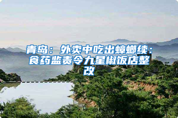 青島:外賣中吃出蟑螂續(xù):食藥監(jiān)責令九星椒飯店整改